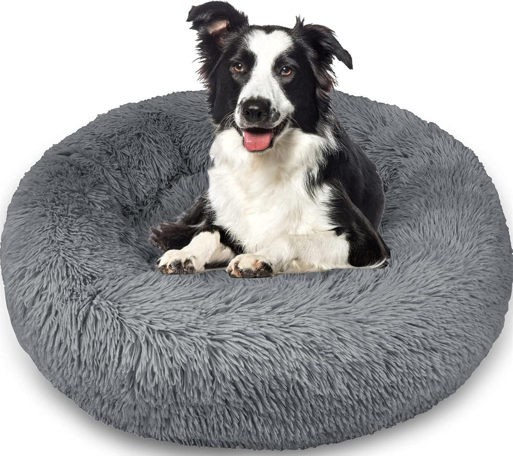 Enjamoy Round Plush Donut Pet Bed