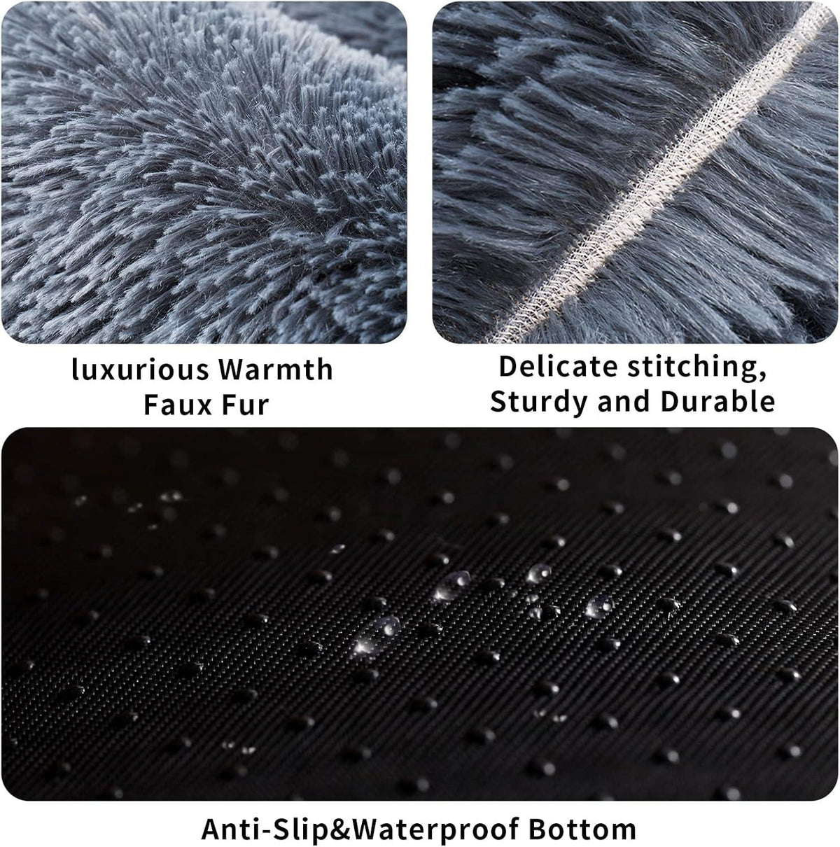 YOJOGEE Faux-Fur Donut Pet Bed