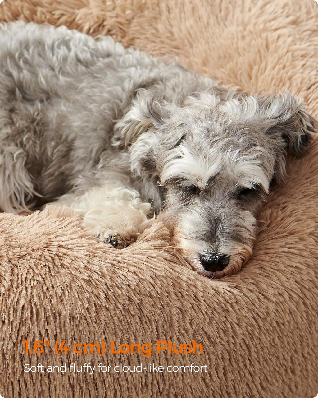 Feandrea Plush Donut Pet Bed