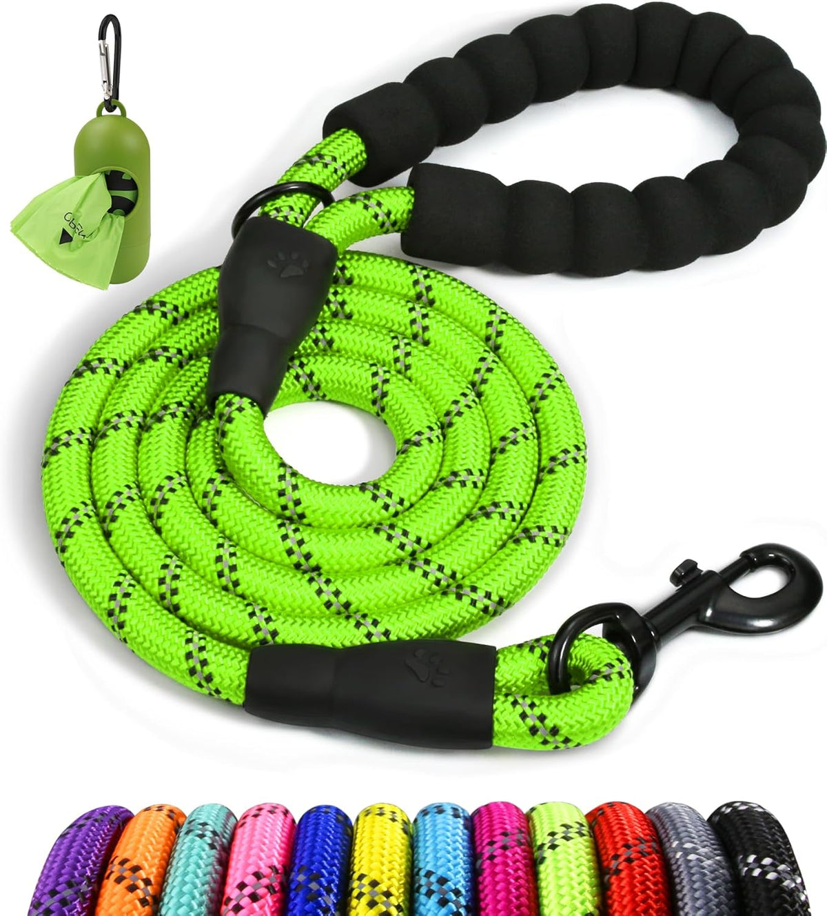 Taglory Rope Dog Lead with Padded Handle
