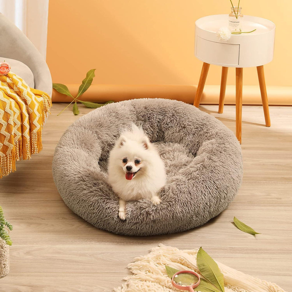 YOJOGEE Faux-Fur Donut Pet Bed