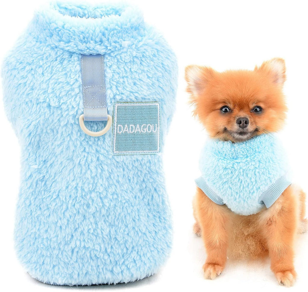 SMALLLEE_LUCKY_STORE Turtleneck Sherpa Pet Jumper