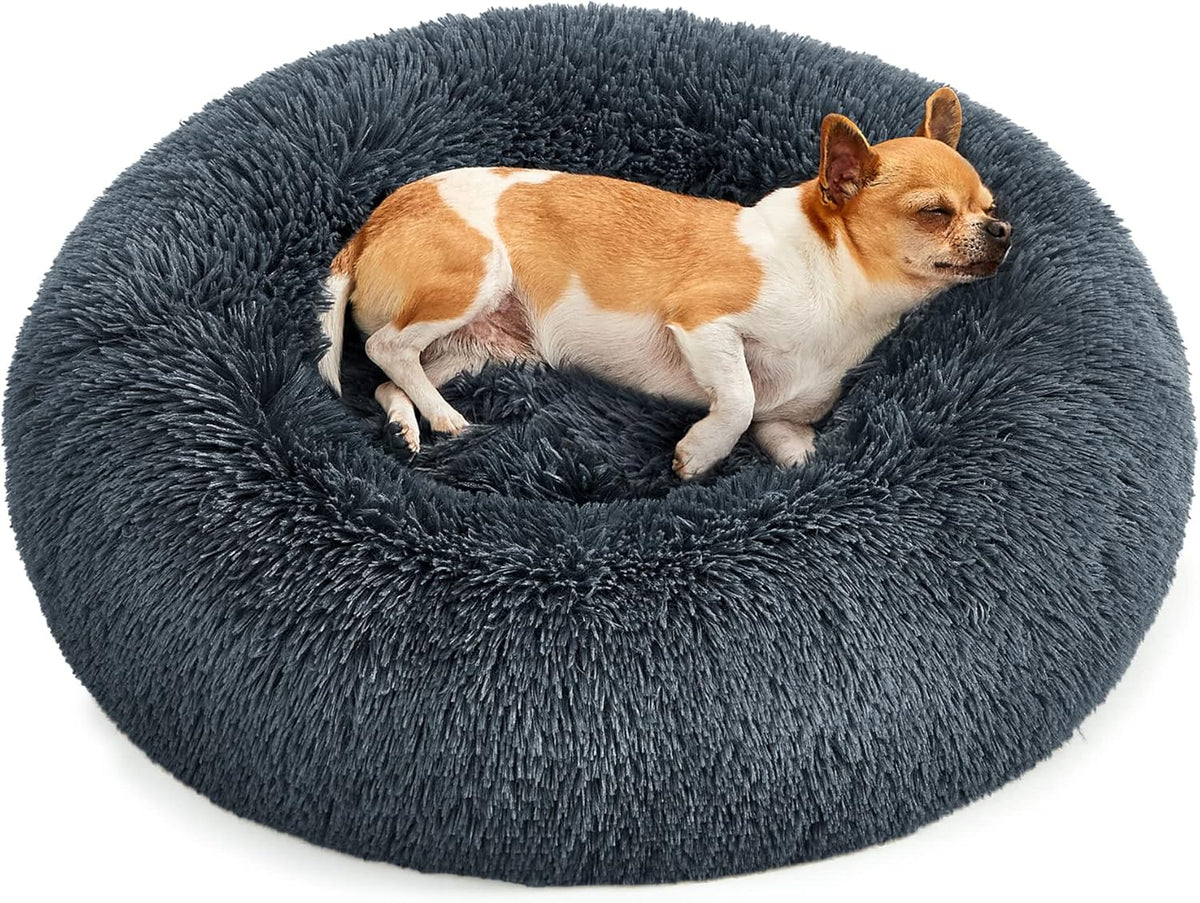 Feandrea Plush Donut Pet Bed