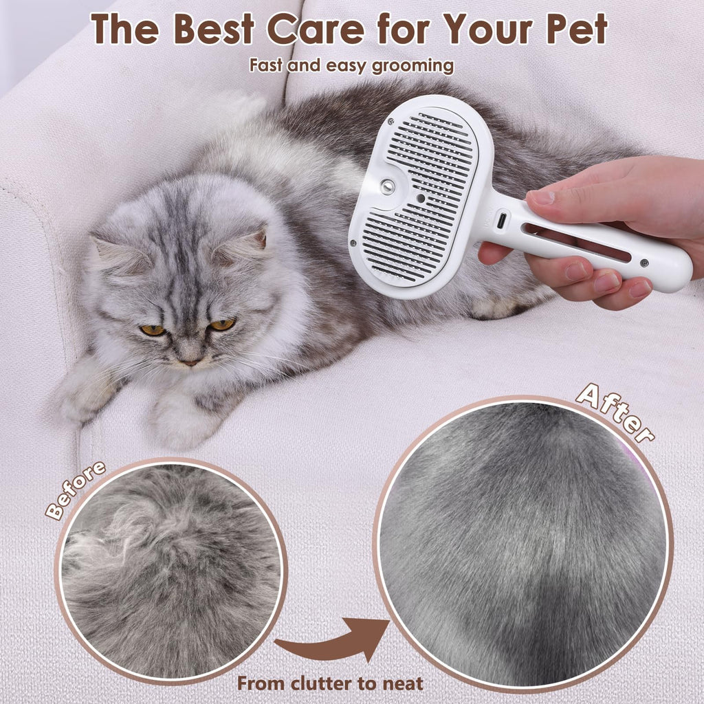 CIBKJ Pet Grooming Brush with Water Spray
