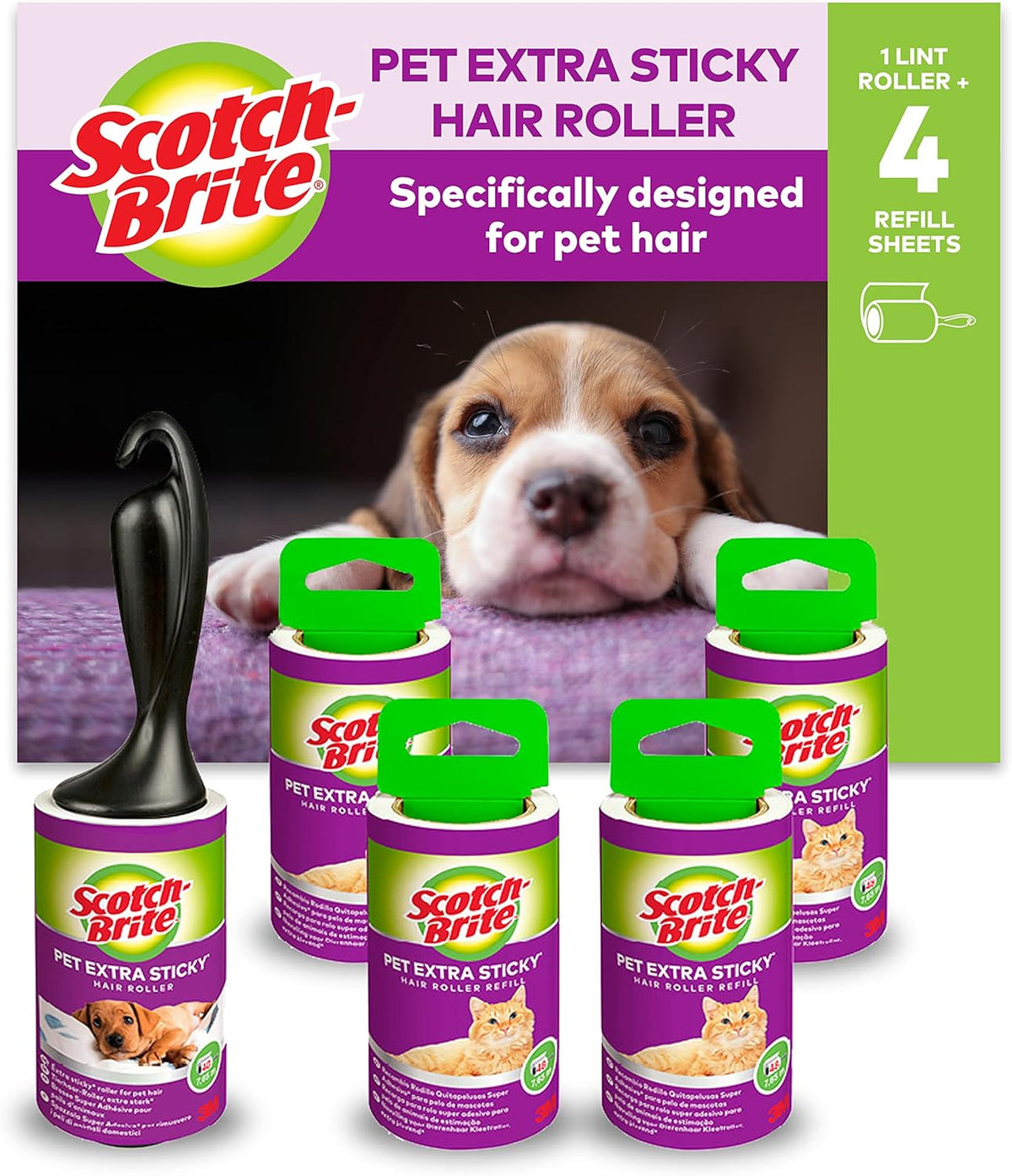 Scotch-Brite Pet Hair Rollers and Refill Options