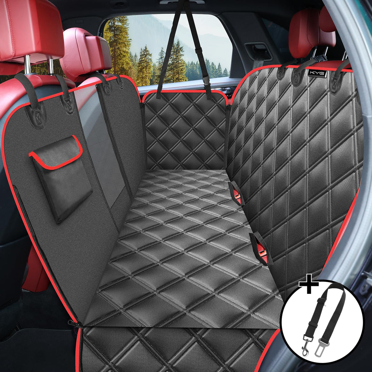 KYG Dog Car Hammock and Seat Cover