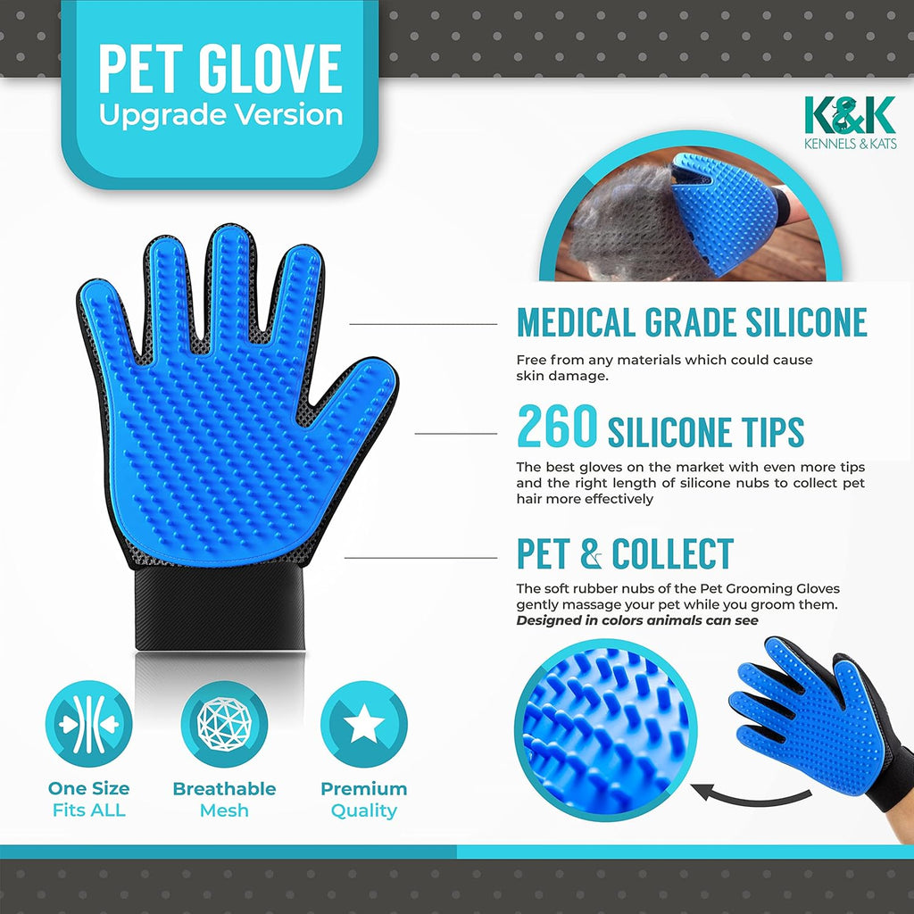 KENNELS & KATS Pet Grooming Glove