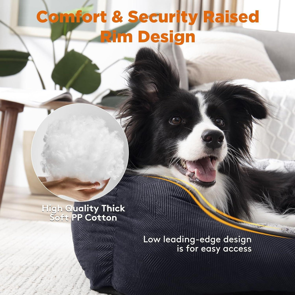 MIXJOY Washable Plush Dog Bed