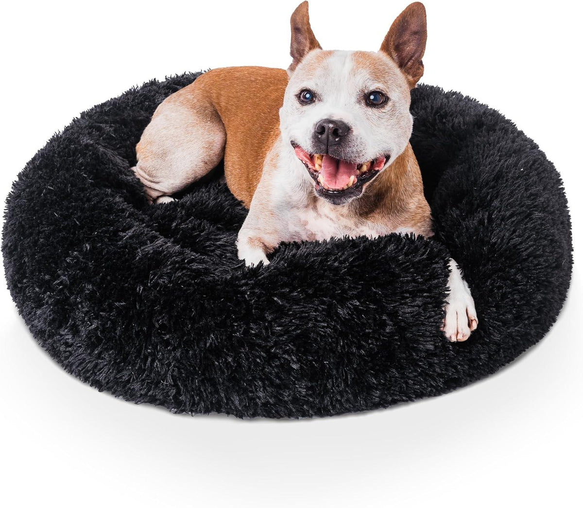 Woof & Whiskers Faux-Fur Donut Pet Bed