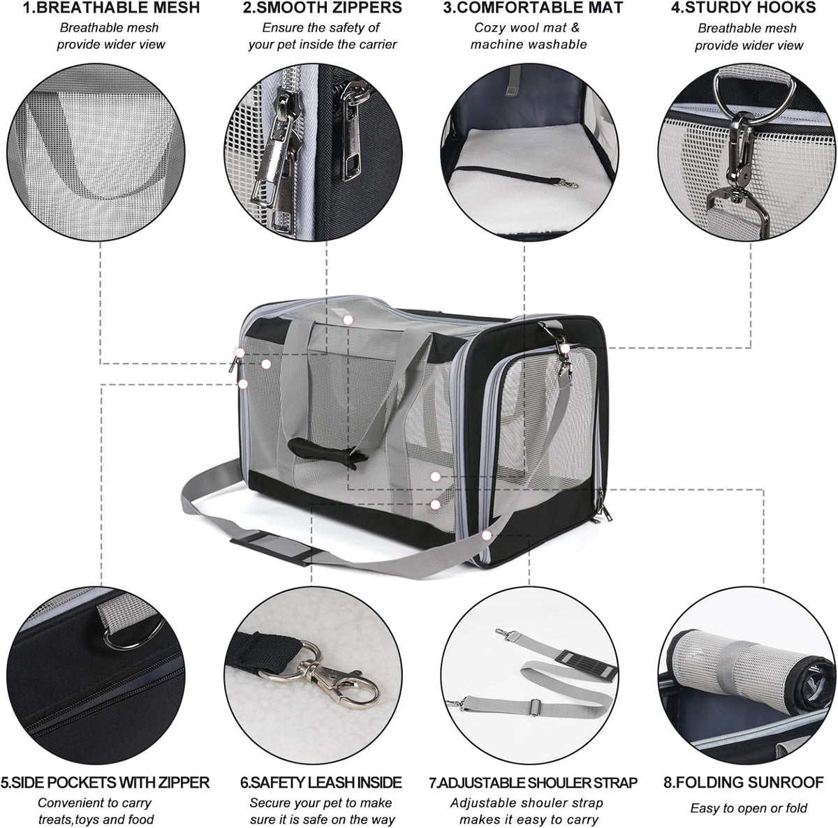 TIYOLAT Soft-Sided Pet Carrier