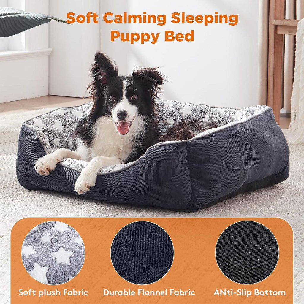MIXJOY Washable Plush Dog Bed