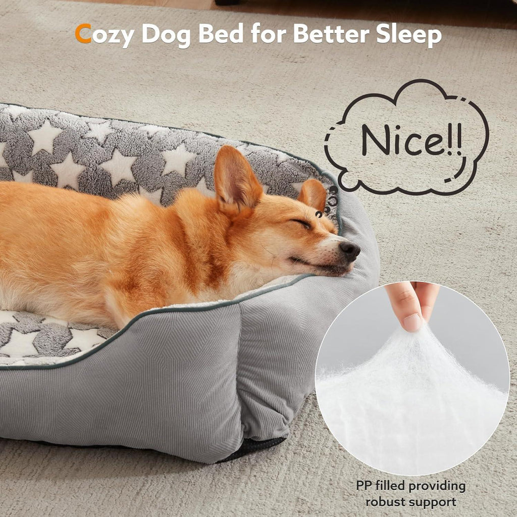 MIXJOY Washable Plush Dog Bed