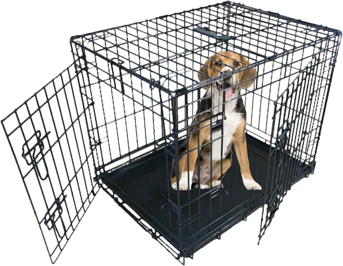 Ellie-Bo Folding Two-Door Dog Crate