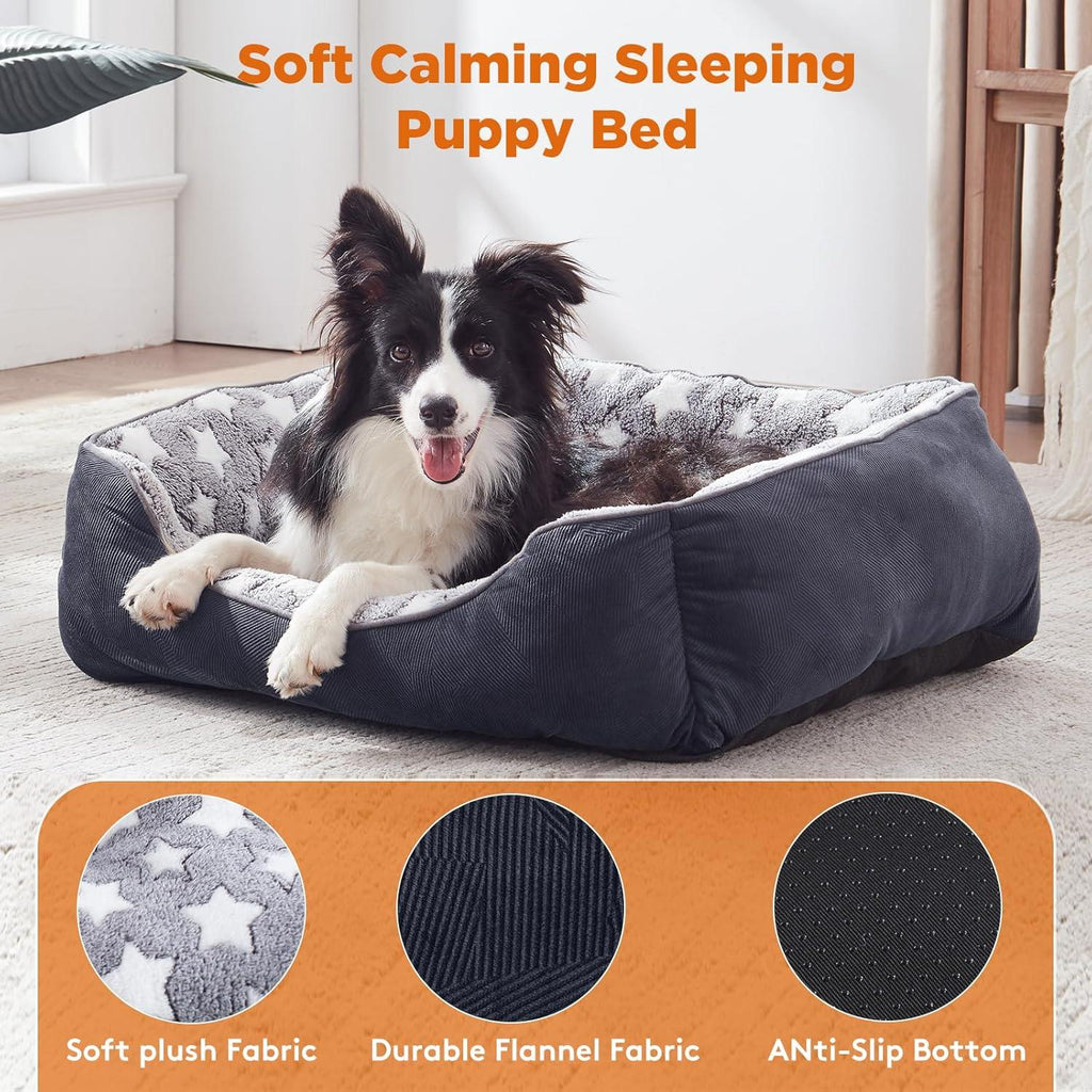 MIXJOY Washable Plush Dog Bed