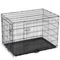 Two-Door Folding Metal Dog Crate