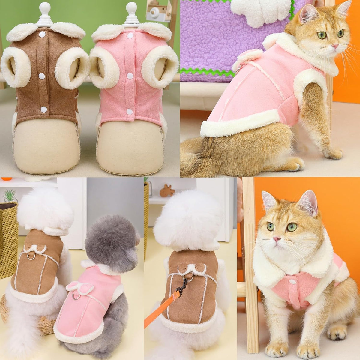 Zunea Winter Coat for Small Dogs and Cats
