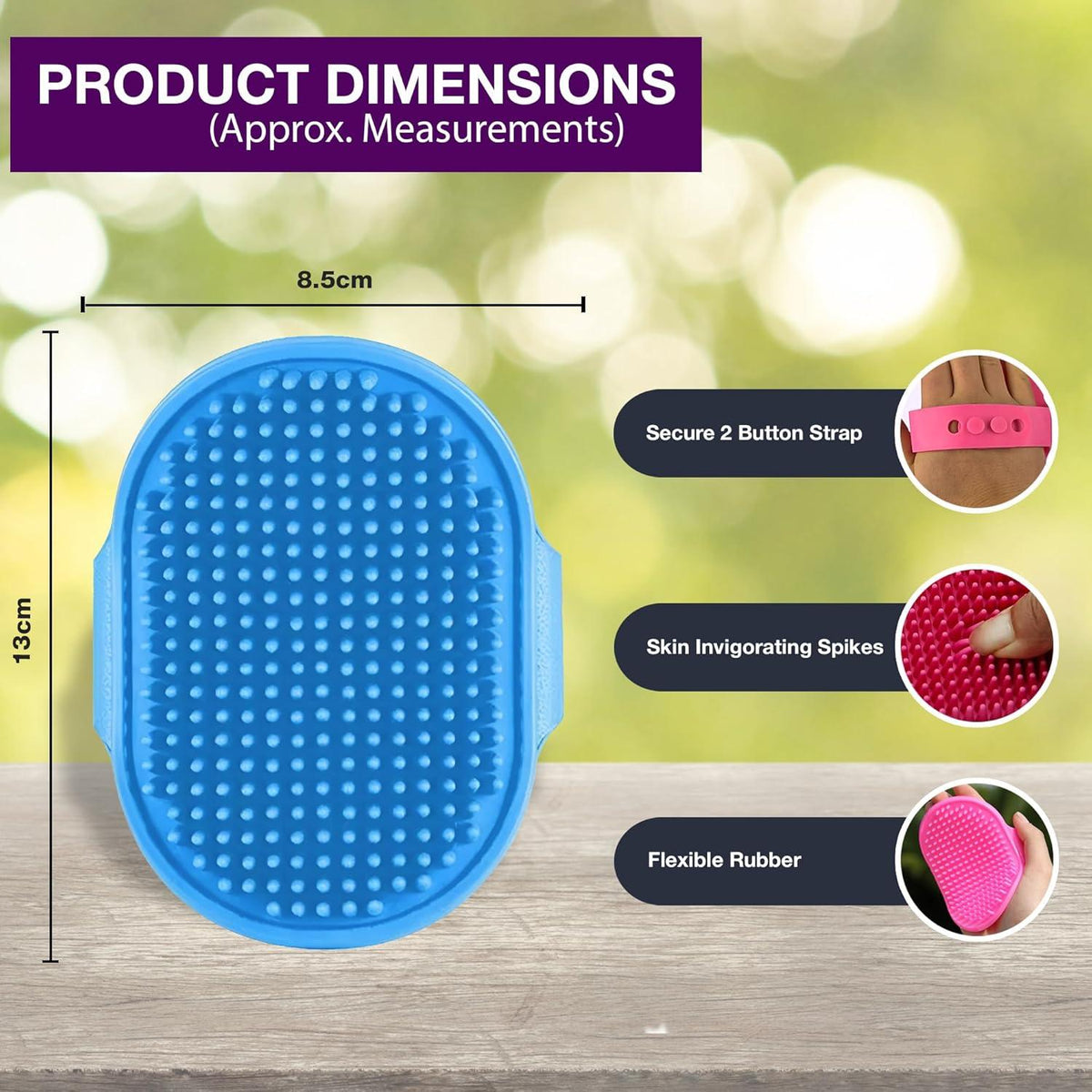 D.A.Y. Republic Rubber Pet Grooming Mitt