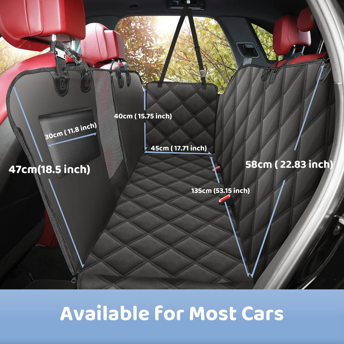 KYG Dog Car Hammock and Seat Cover