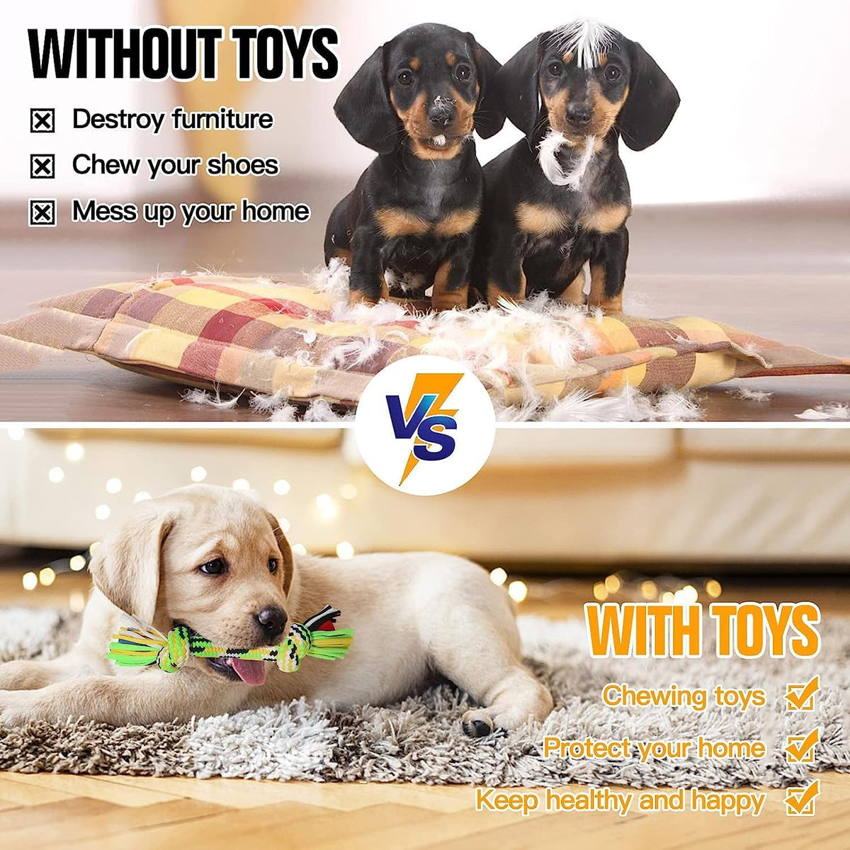 Aitmexcn Dog Rope Toys and Play Sets