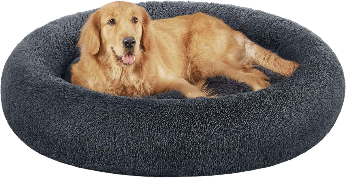 Feandrea Plush Donut Pet Bed