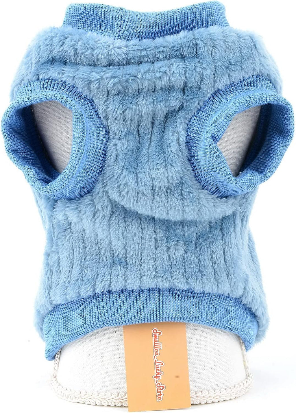 SMALLLEE_LUCKY_STORE Ribbed Fleece Pet Jumper