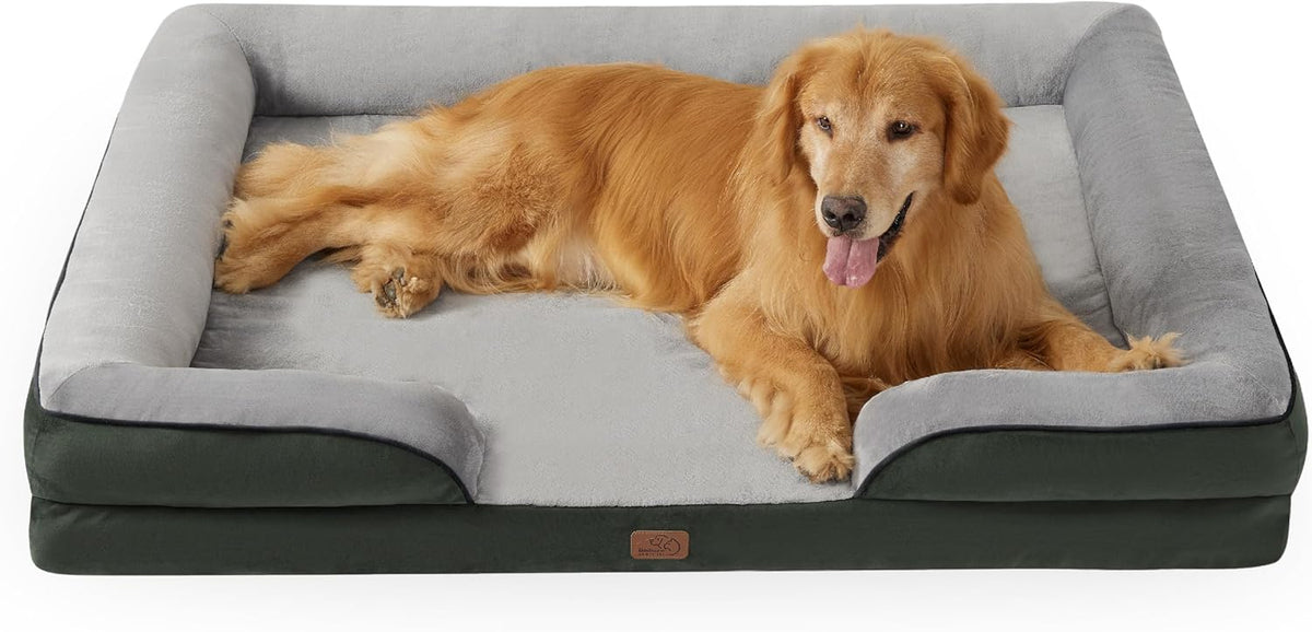 Bedsure Foam Dog Sofa Bed with Removable Cover