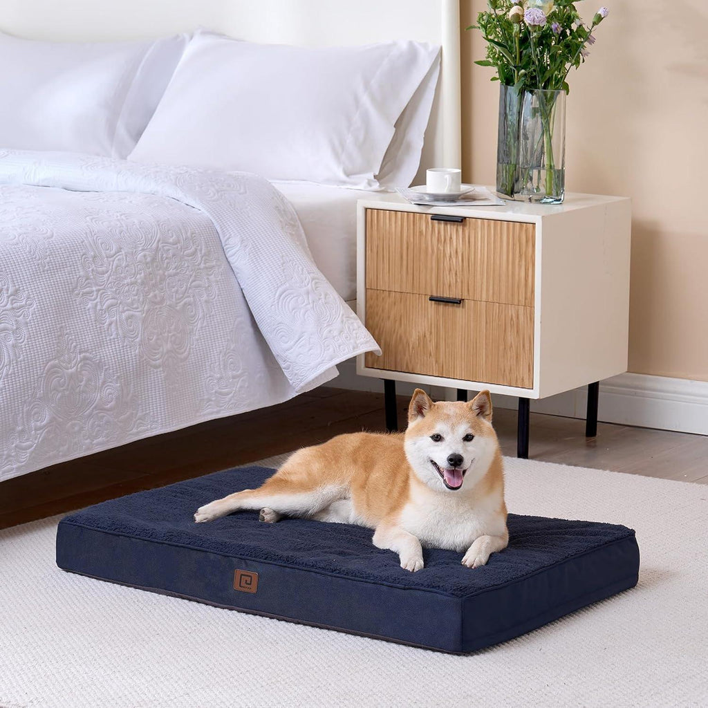 EHEYCIGA Foam Dog Mattress with Removable Cover