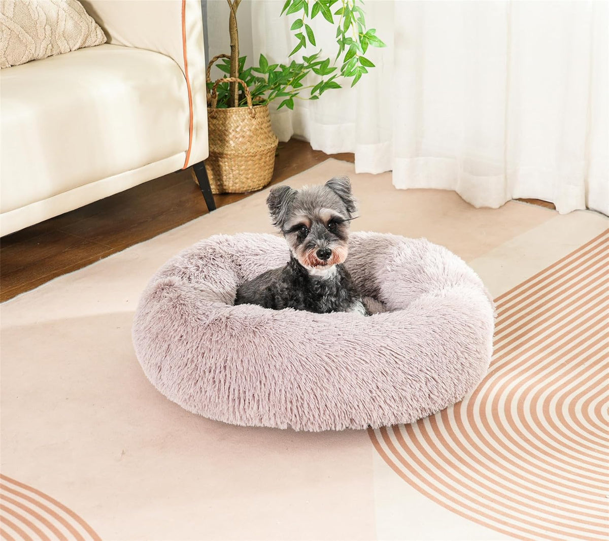 Enjamoy Plush Donut Pet Bed