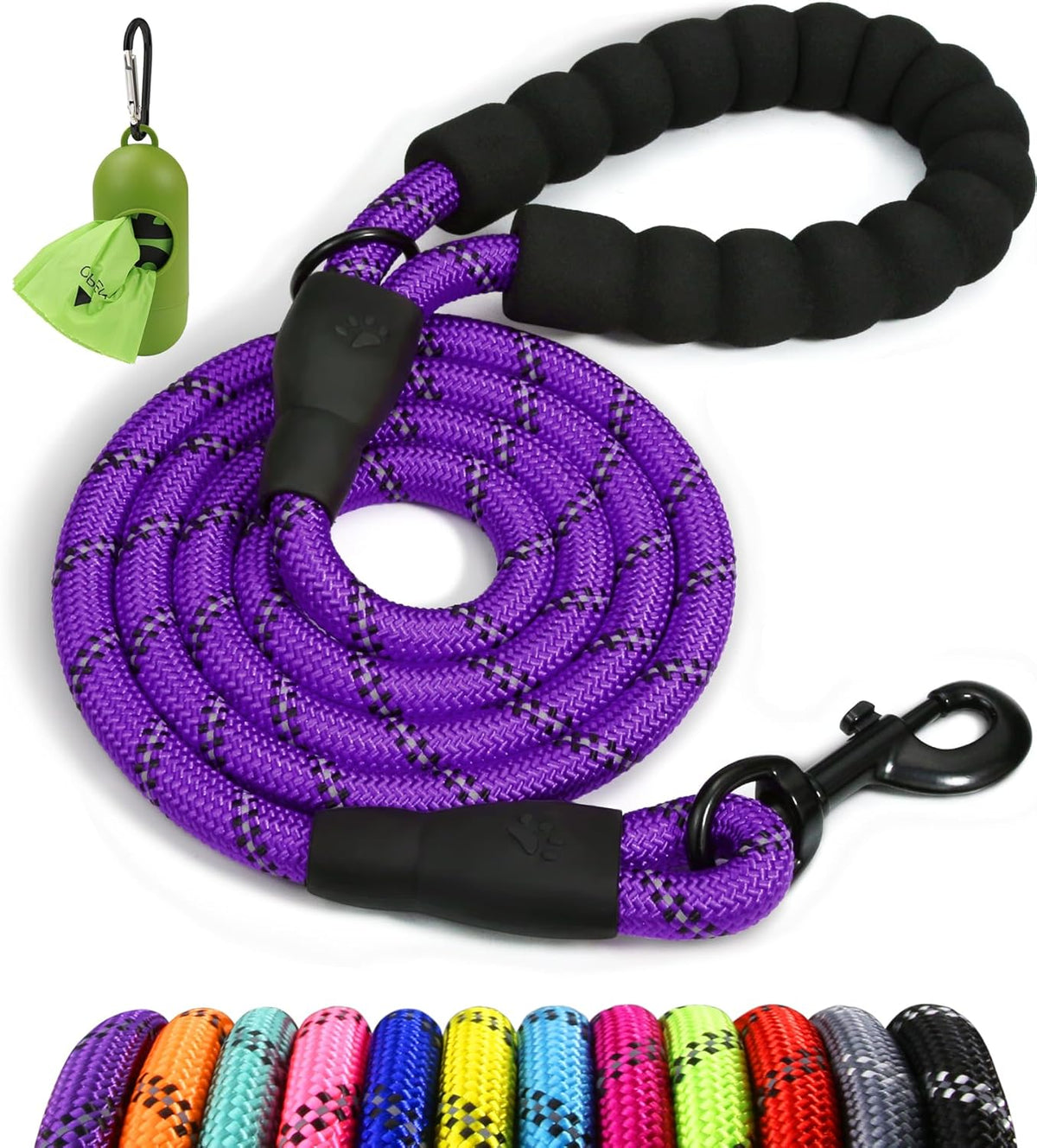 Taglory Rope Dog Lead with Padded Handle