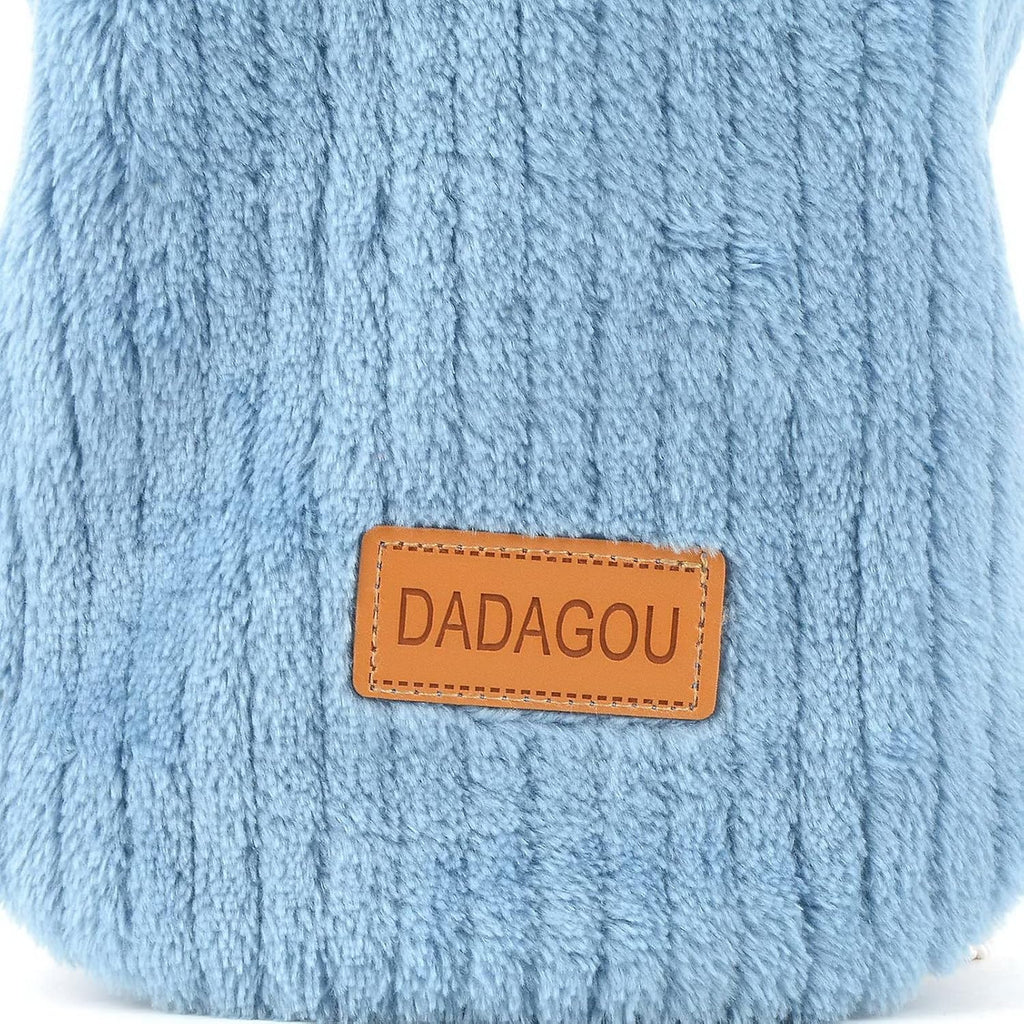 SMALLLEE_LUCKY_STORE Ribbed Fleece Pet Jumper