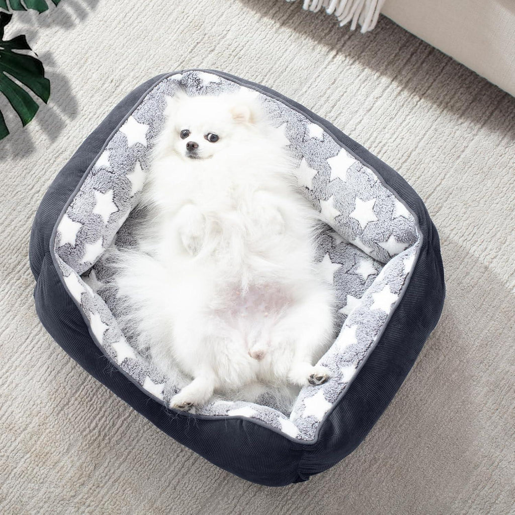 MIXJOY Washable Plush Dog Bed