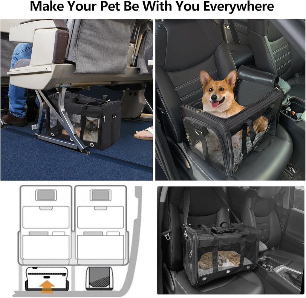 Dycietx Foldable Soft-Sided Pet Carrier