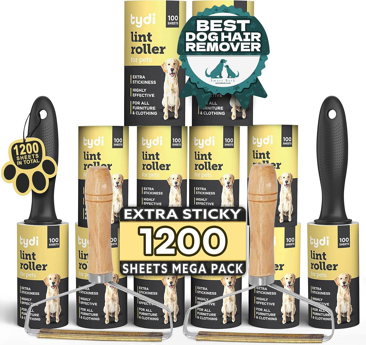 Tydi Pet Lint Rollers and Refill Packs