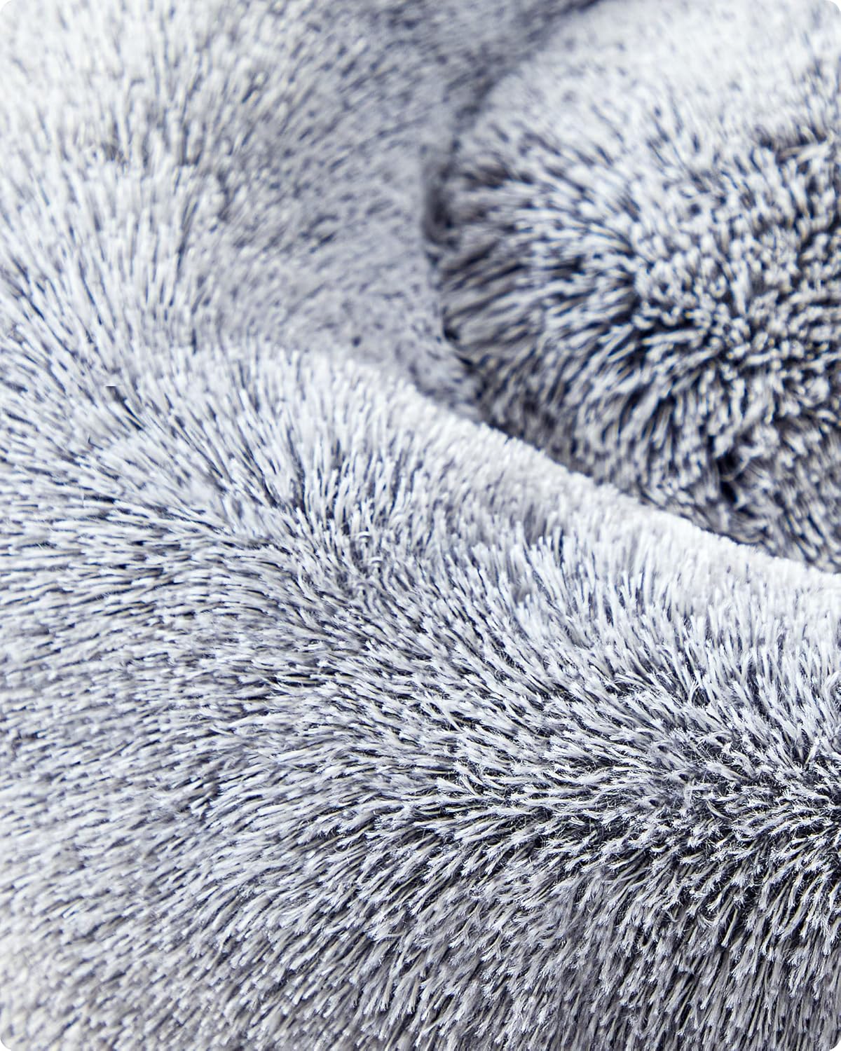 Feandrea Plush Donut Pet Bed with Centre Cushion