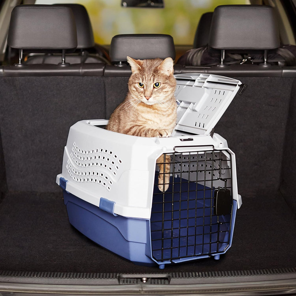 PetNestUK Transportín Rígido para Gatos, Dos Puertas | PetNestUK