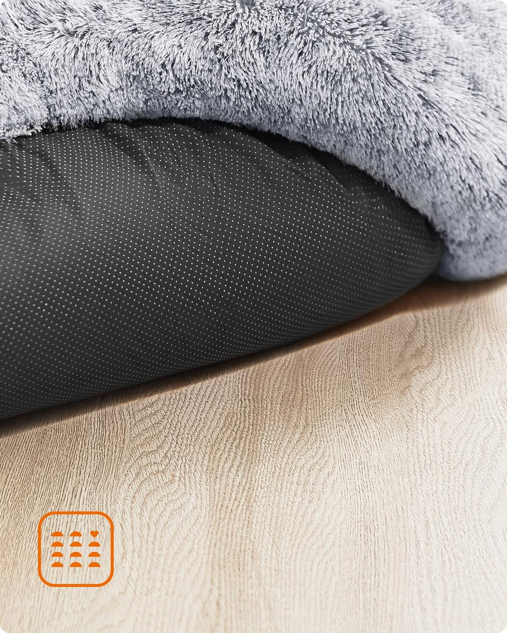Feandrea Plush Donut Pet Bed with Centre Cushion