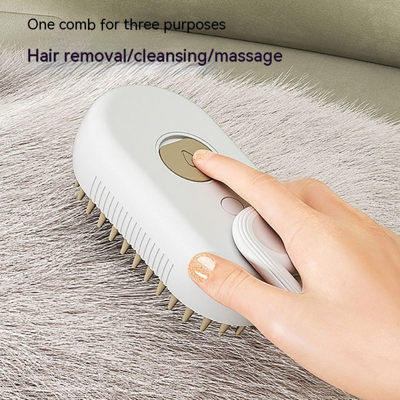 USB Pet Grooming Brush with Water Spray